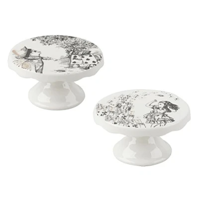 Image of Alice In Wonderland Set of 2 Mini Cake Pedestals