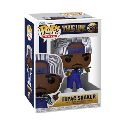 Image of Funko POP! Rocks: Tupac 90&#039;s Collectable Vinyl Figure Gift Idea Official Merchandise Toys for Kids &amp; Adults Music Fans Model Collectors and Display