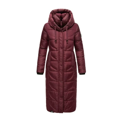 Image of Navahoo Waffelchen Winter coat, Women&#039;s, Size: Small, Dark red melange