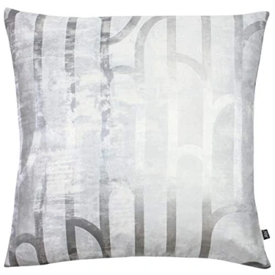 Image of Ashley Wilde Meyer Feather Filled Cushion, Platinum/Silver, 50 x 50cm