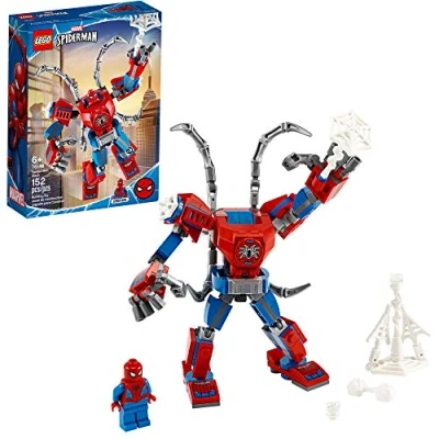 Image of LEGO Marvel Spider Man: Man Mech 76146 Kids’ Superhero Building Toy, Playset with and Minifigure, New 2020 (152 Pieces)