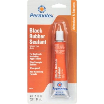 Image of S/S Permatex® Black Rubber Sealant High Strength Adhesive 44ml #80338