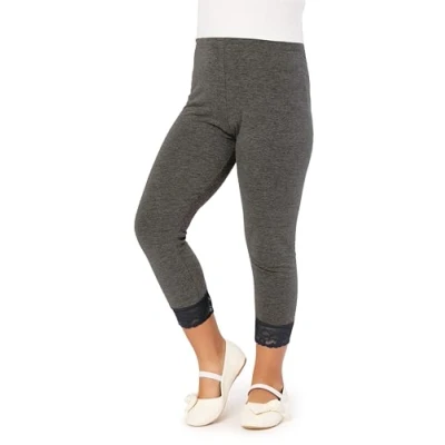 Image of Merry Style Girl&#039;s 3/4 Leggings MS10 293(Dark Melange,152 cm)