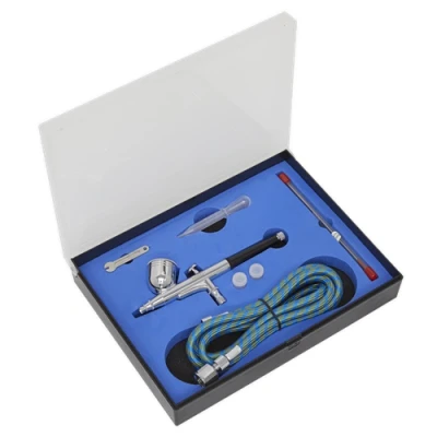 Image of Sealey Air Brush Kit Gravity Feed