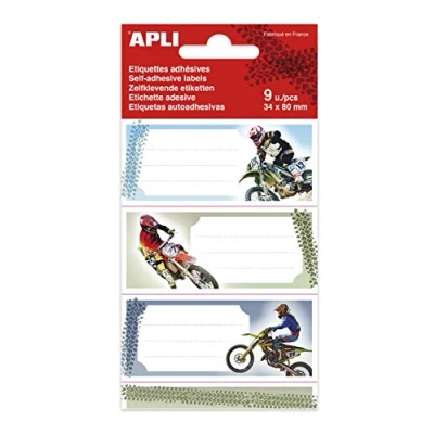 Image of APLI 18442 Moto School Tags 9 u.