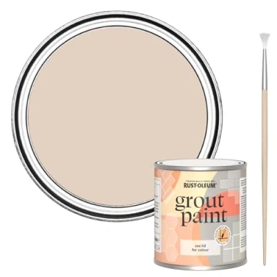 Image of Rust Oleum Pink Ultra Durable Grout Paint Homespun 250ml