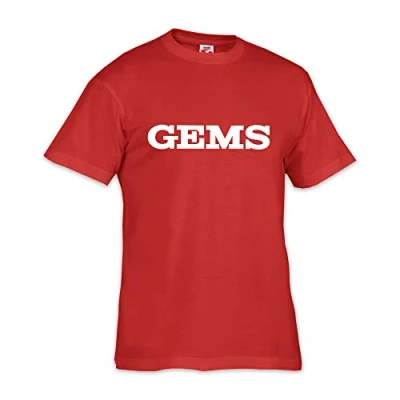 Image of GEMS JA04 Shirt Promo T Unisex Red XXXS
