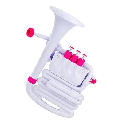 Image of Nuvo jHorn in White with Pink trim