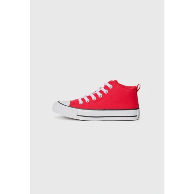 Image of Converse CHUCK TAYLOR ALL STAR MALDEN STREET girls&#039;s Children&#039;s Shoes (High top Trainers) in Red