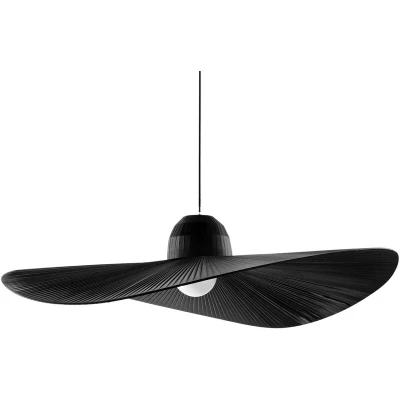 Image of Madame 1 Light Dome Ceiling Pendant Black