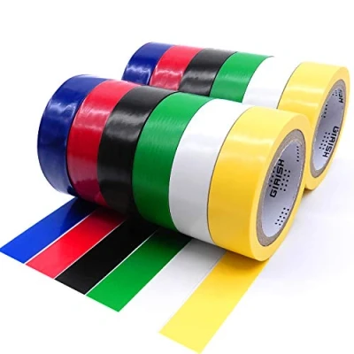 Image of YTBUBOR 12 Pack Mixed Colour Electrical Insulation Tape Adhesive Gaffer 6 Color