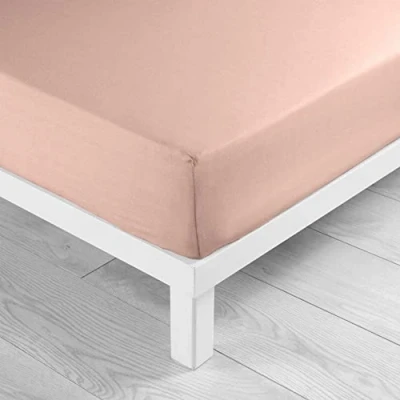 Image of douceur d&#039;intérieur, Fitted Sheet (160 x 200 cm) Lina Rose, 100% Cotton