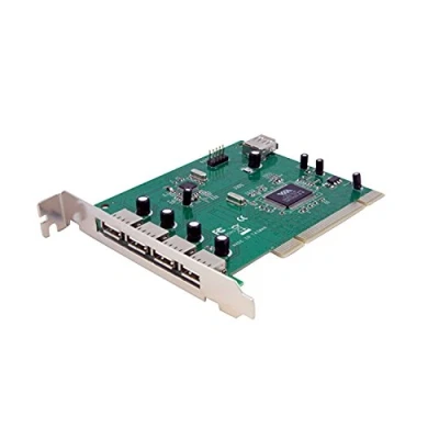 Image of StarTech.com 7 Port PCI USB Card Adapter to 2.0 Controller Full Profile Expansion (PCIUSB7)