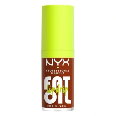 Image of NYX Professional Makeup Lip Gloss, High Shine, Non Sticky FInish, 12 Hours Hydrating, Fat Applicator, With Squalane, Raspberry and Cloudberry Oils, Oil Drip, Shade: Scrollin