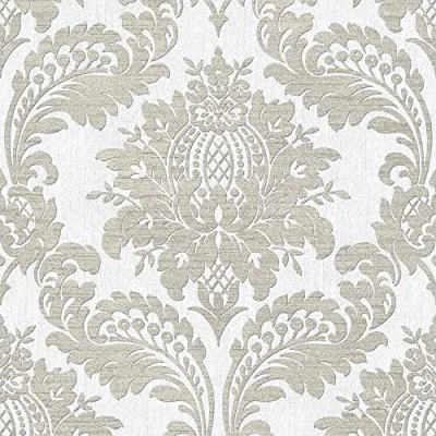Image of Boutique Grey Archive Damask Wallpaper