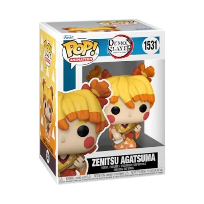 Image of Funko POP! Animation: Demon Slayer Zenitsu Agatsuma (Kimono) Collectable Vinyl Figure Gift Idea Official Merchandise Toys for Kids &amp; Adults Anime Fans Model Collectors