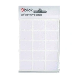 Image of Blick Labels, White, Self Adhesive Stickers, Rectangular, 19mm x 25mm, 105 for Home, Office, Family, School, Letters, Address