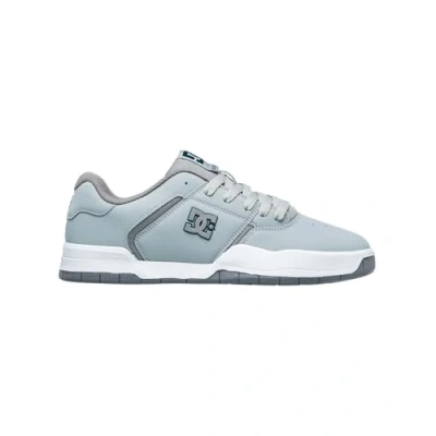 Image of DC Central Low Top Skate Shoes Grey/Grey/Blue 12 UK