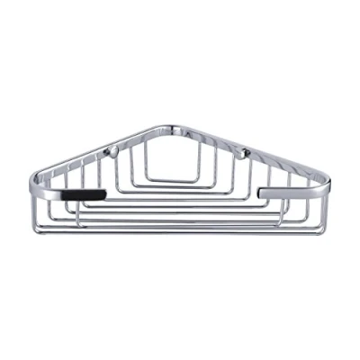Image of Clasico Stainless Steel Bathroom Large Corner Shower Basket