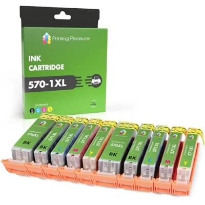 Image of 10 XL (2 SETS) Compatible PGI 570XL CLI 571XL Ink Cartridges for Pixma MG5750 MG5751 MG5752 MG5753 MG6850 MG6851 MG6852 MG6853 MG7750 TS5050 TS5051 TS5053 TS6050 TS6051 TS6052, High Capacity