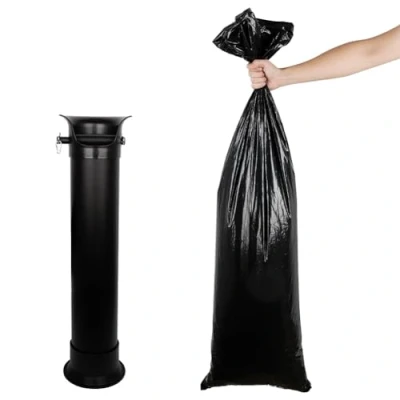 Image of watchget Espresso Knock Box Garbage Bag Commercial Floor Standing Dump Bin Large Bags Coffee Shop Accessories 25Pcs