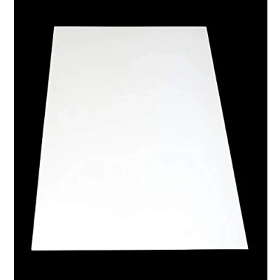 Image of ABS Plastic Sheets Boards 1000mm x 490mm 2mm Thickness White One sided Protective Film