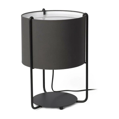 Image of Drum Table Lamps Cylindrical Lamp Grey, E27
