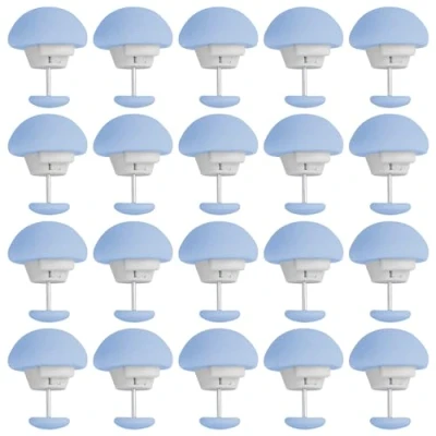 Image of 20pcs White Duvet Clips for Comforter Inside, Pins Set Keeps from Shifting, Cover Quilt, Decoration (Blue)
