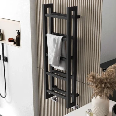 Image of Terma Stand Heated Towel Radiator Modern Grey 1150 x 400mm