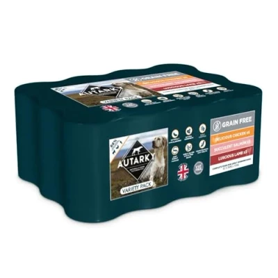Image of Autarky Grain Free Wet Dog Food, Variety Pack 12x 395g Delicious Chicken, Luscious Lamb, Succulent Salmon Free, Joint and Digestive Support for Adult Dogs