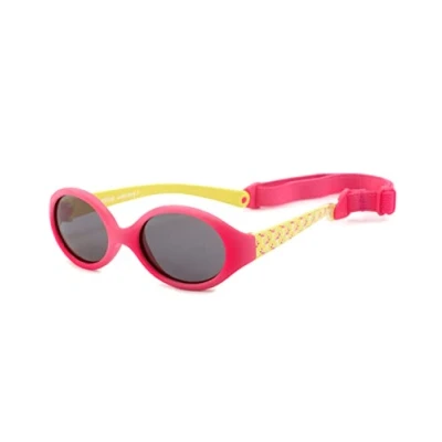 Image of Kiddus Polarized Sunglasses for Newborns, Babies, Boy and Girl. From 0 months. Solar Filter Protection UV400. Detachable Elastic Band. Flexible, Safe Unbreakable Glasses, 13 Flamingos