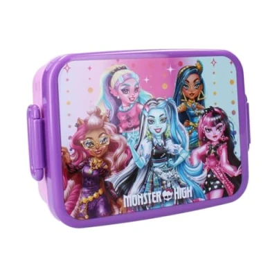 Image of My sweety pop Lunch Box Monster High For Kids Nursery School Holiday Meal 16cm Girls Purple/Pink Gift Idea
