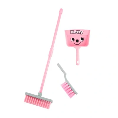 Image of Casdon Hetty Brush Set Colourful Cleaning Toys for Kids 3+ Encourages Learning &amp; Role Play Broom, Brush, Dustpan Included!