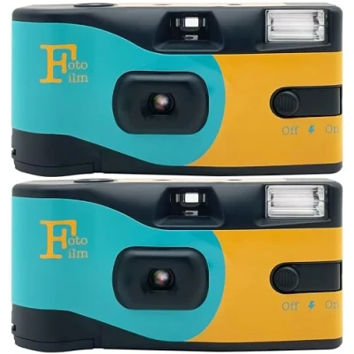Image of Fotofilm Pro Disposable Camera Single Use Film Ultramax 400 27 Exposure Flash Multipack 2 pack