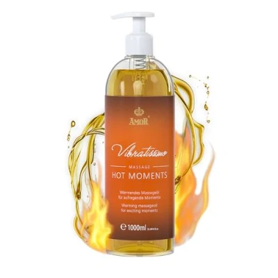 Image of Vibratissimo “Hot Moments Warming, Soothing Massage Oil, Erotic Love 1000 ml
