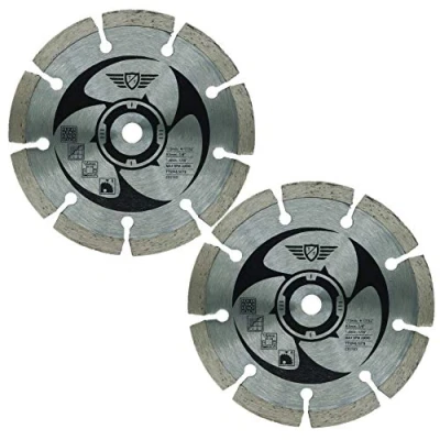 Image of 2 x Topstools CS115D 115mm 9.5mm Bore Diamond Tipped Saw Blades Compatible with Worx WorxSaw XL WX427 WX429 WX437 WX439 WX531 400W 700W