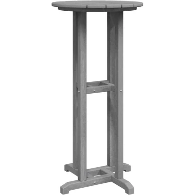 Image of vidaXL Bar Table Light Grey 55x55x107 cm HDPE