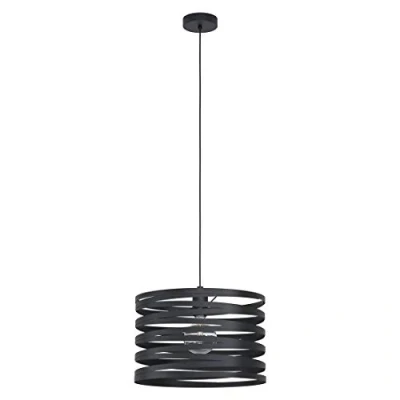 Image of EGLO Cremella pendant light, Ø 37 cm, black, steel