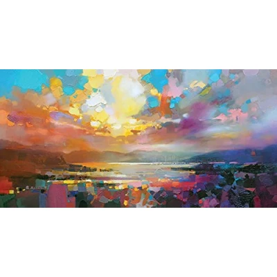 Image of The Art Group Scott Naismith Marina Canvas Print, Cotton, Multi Colour, 1.8 x 50 100 cm