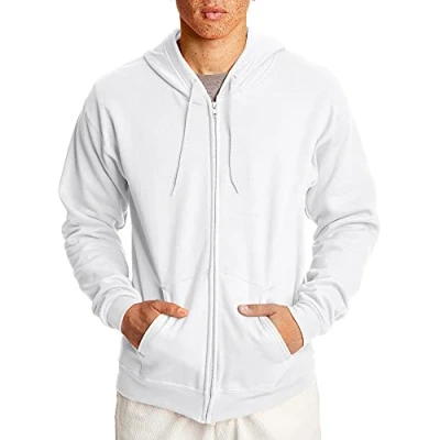 Image of Hanes Men&#039;s P180 Hoody, Opaque, White, XX Large