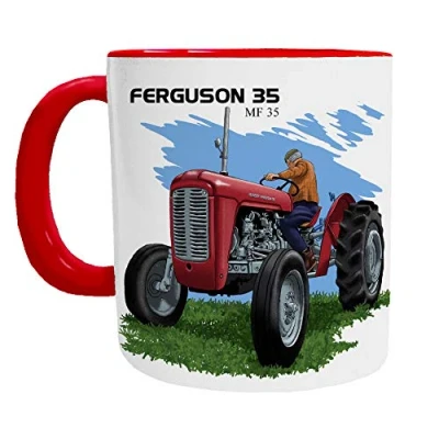 Image of Ferguson 35 Tractor Mug Red Fergie Mugs