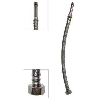 Image of Flexi Flexible Kitchen Basin MonoBloc Tap Connector Hose Pipe 3/8&quot; x M10x1 (1/4&quot;) 80cm Length
