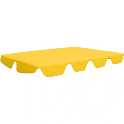 Image of vidaXL Replacement Canopy for Garden Swing Yellow 188/168x145/110 cm