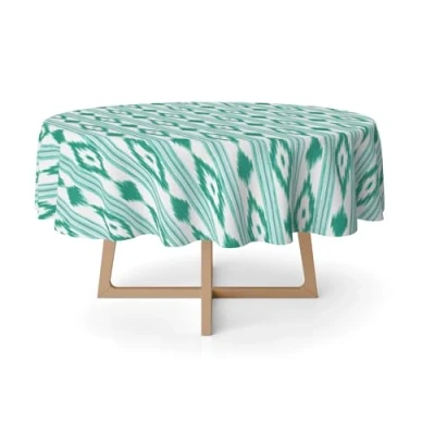 Image of Martina Home Tablecloth Resin Islands Turquoise 140 Round