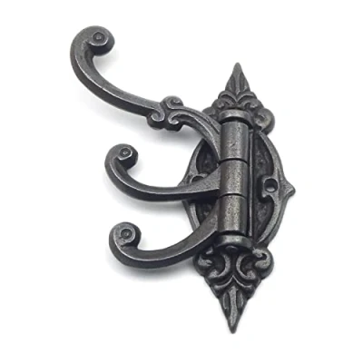 Image of Antique Iron Triple Swivel Hat and Coat Hook