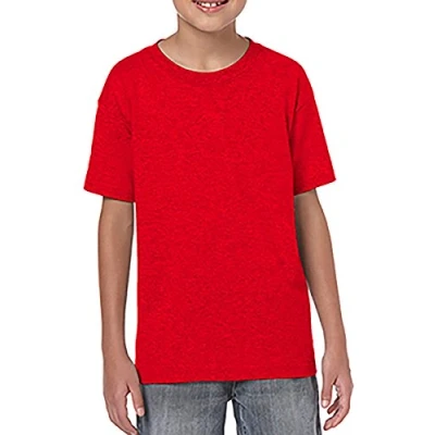 Image of Gildan Childrens Unisex Soft Style T Shirt (L) (Red)