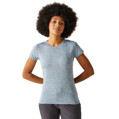 Image of Regatta Womens Fingal Edition Wicking Jersey T Shirt Blue