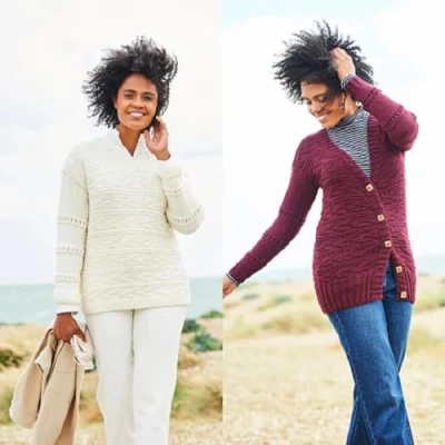 Image of Stylecraft 9817 Adult Sweater Cardigan Chunky Knitting Pattern