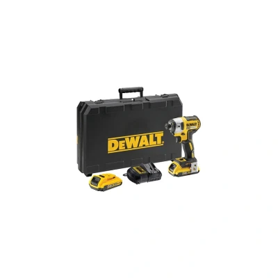 Image of DeWalt DEWDCF887D2 3 Speed XR Brushless Impact Driver with 2 x A Li Ion Battery, 18 V, Yellow