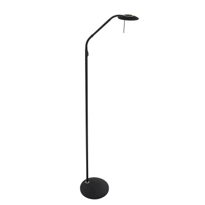 Image of Zenith Led Reading Lamp Black Matt, Chrome